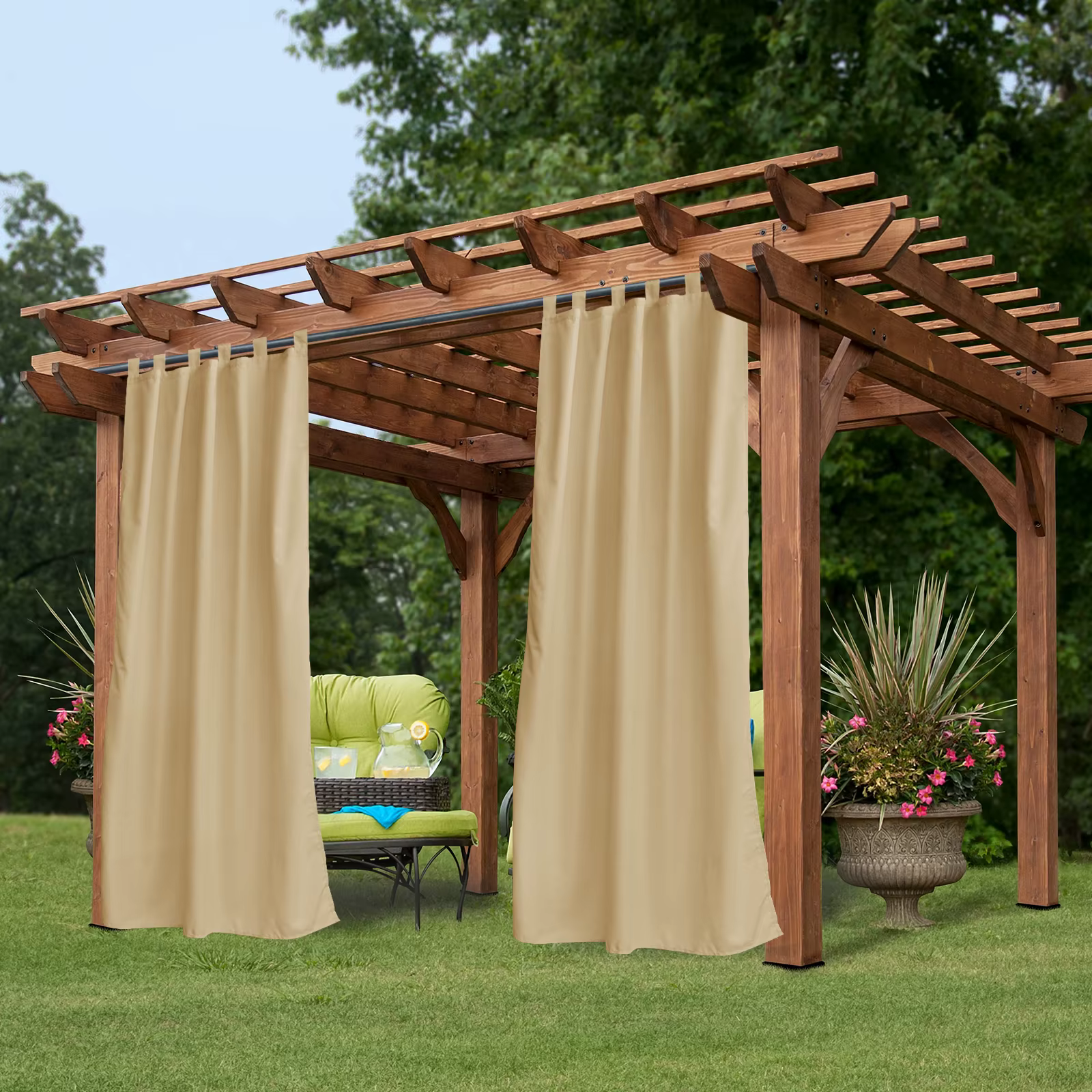 Rideau occultant thermique extérieur Beige Toys, 50 po W x 120 po. L