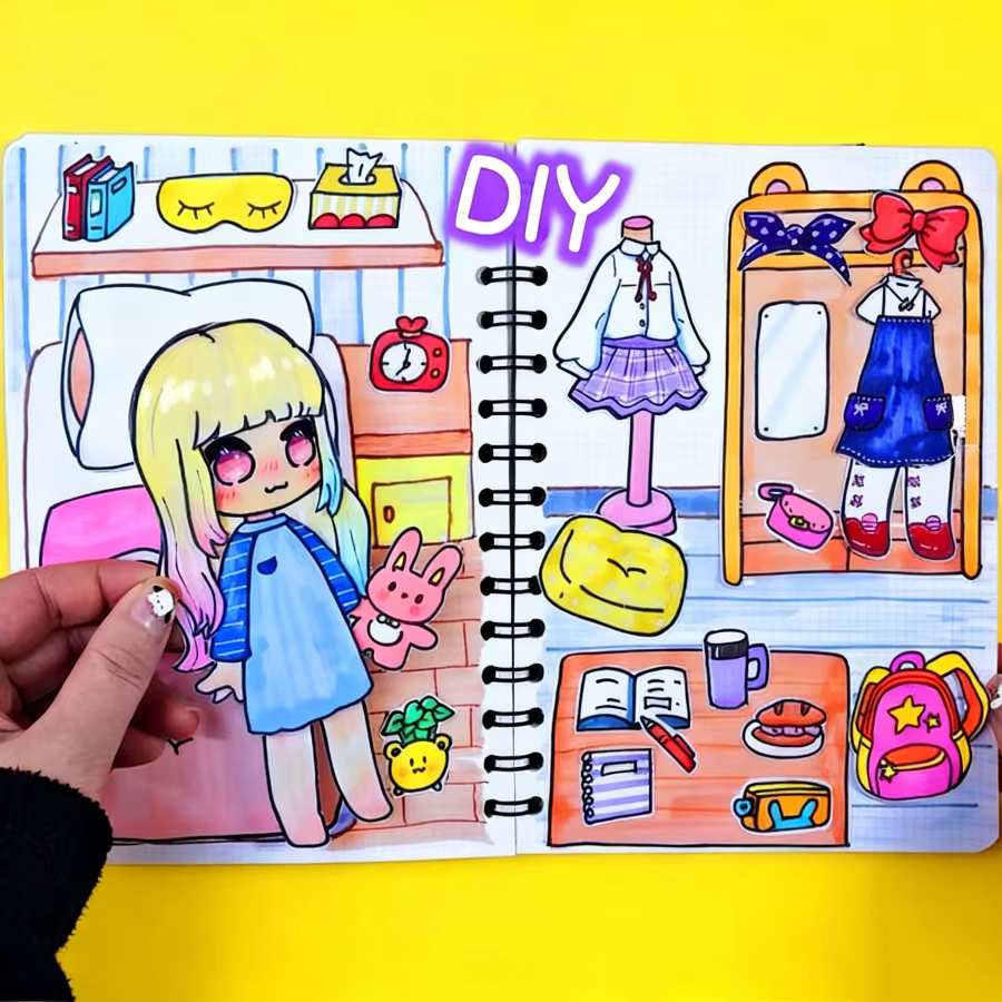 Kit DIY de livre sensoriel 3D pour chambre de bébé, ensemble de scrapbooking inachevé pour enfants a