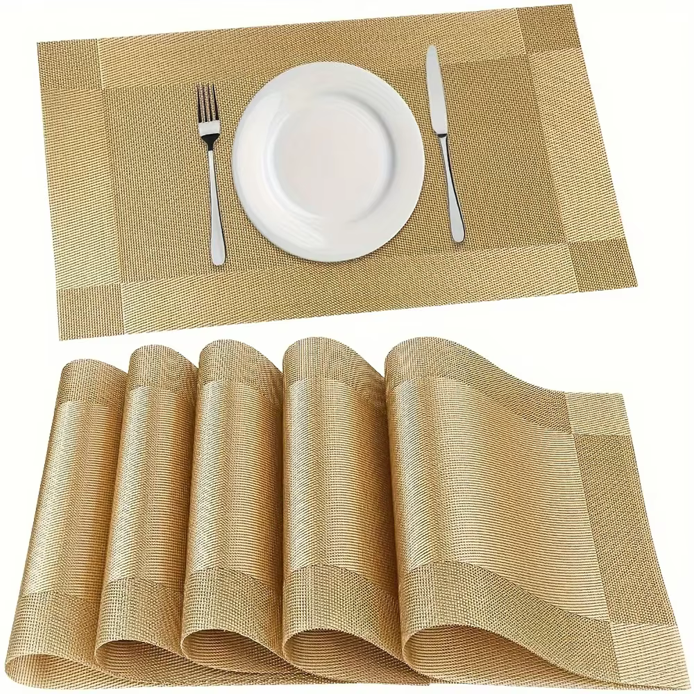 Tapis de table pour table à manger de cuisine, tapis de table en PVC lavable et antidérapant résista