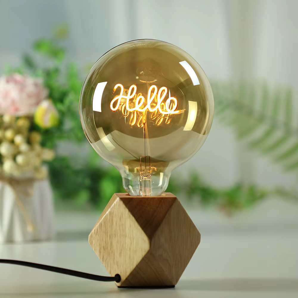 TIANFAN ampoule Led ampoule Vintage grand Globe Alphabet Filament 4W Dimmable 110V 220V ampoule Edis