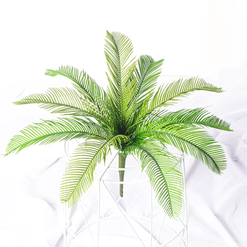 Plantes artificielles Cycas palmier 40cm, plante tropicale en plastique, fausse feuille d'arbre, fau