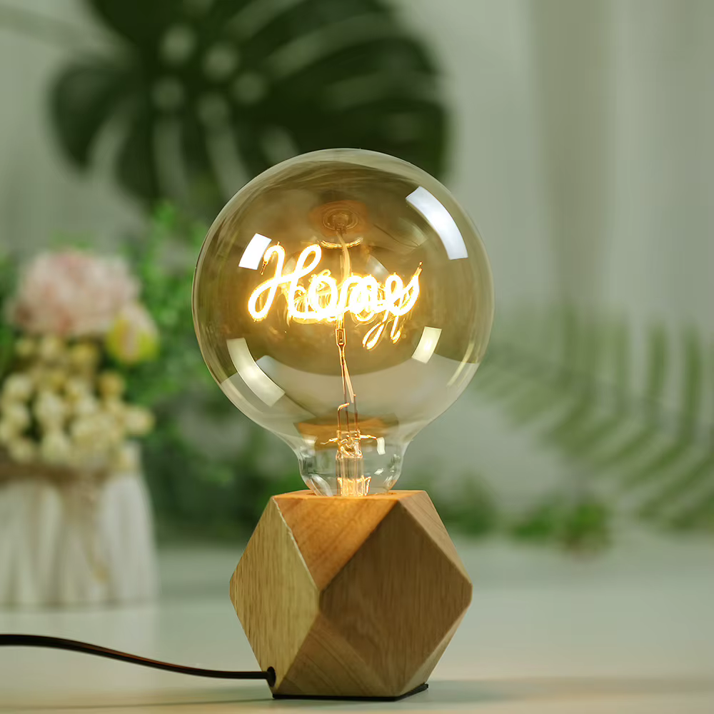 TIANFAN ampoule Led ampoule Vintage grand Globe Alphabet Filament 4W Dimmable 110V 220V ampoule Edis