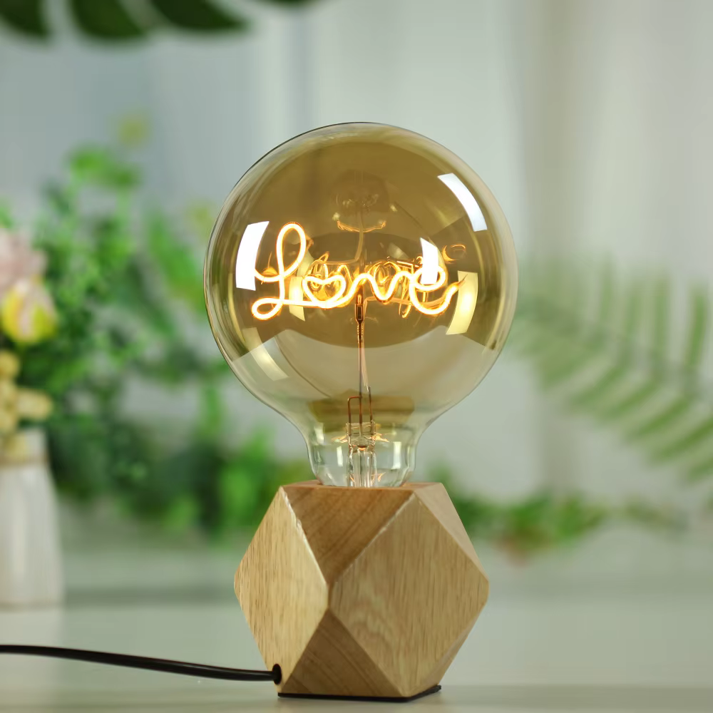 TIANFAN ampoule Led ampoule Vintage grand Globe Alphabet Filament 4W Dimmable 110V 220V ampoule Edis