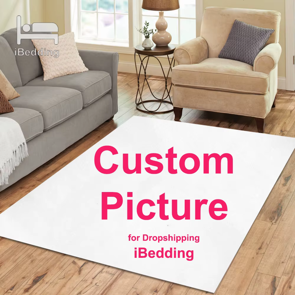 Tapis rectangulaire personnalisé imprimé Lea, tapis de yoga pour adultes, tapis décoratifs pour salo