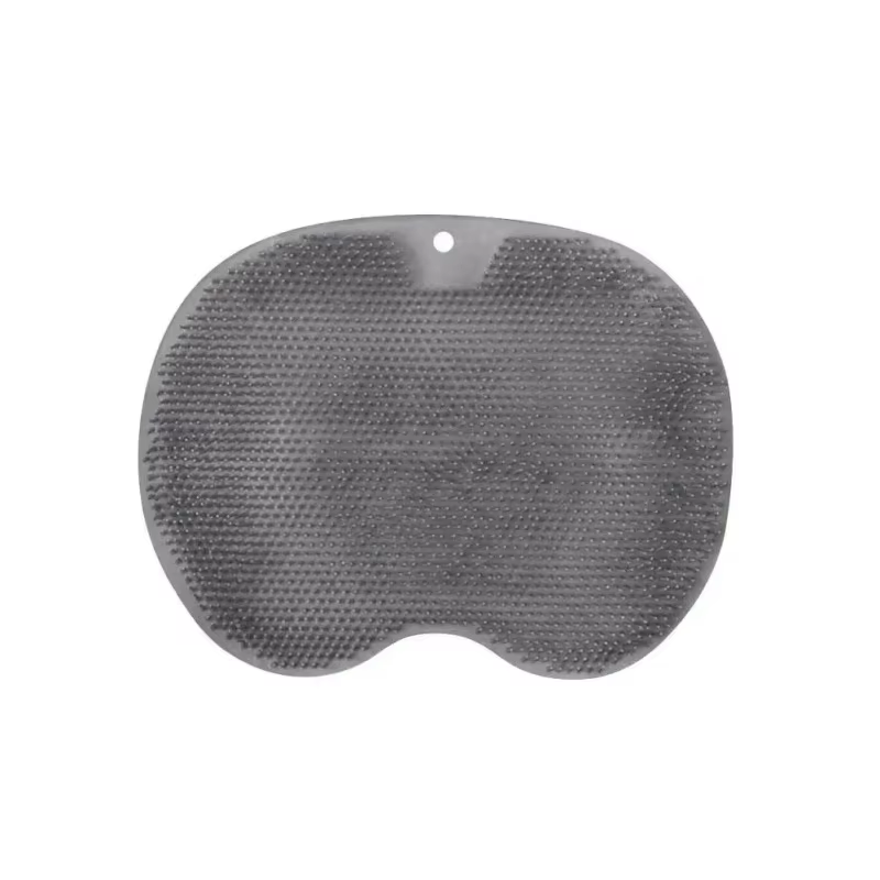 Tapis de douche multifonctionnel antidérapant en silicone avec ventouses, masseur exfoliant pour les