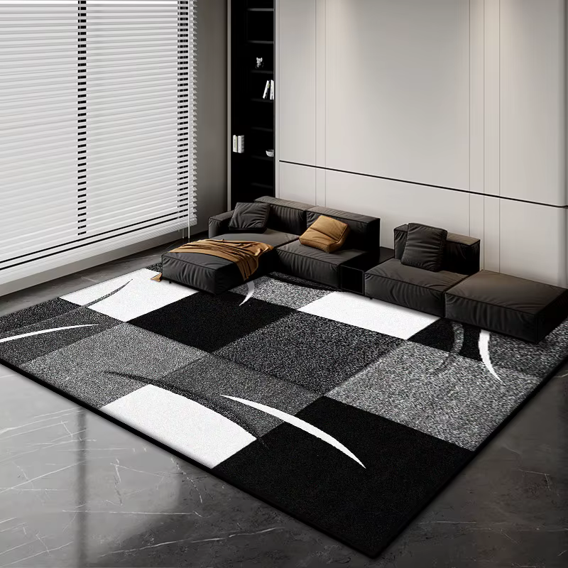 Tapis de luxe abstrait nordique, décoration de maison, salon, peluche moelleuse, 200x300cm, pour cha
