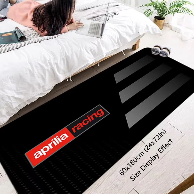 VIKAMA Tapis de course de moto – Tapis de sol antidérapant pour entrée, tapis de chevet antidérapant