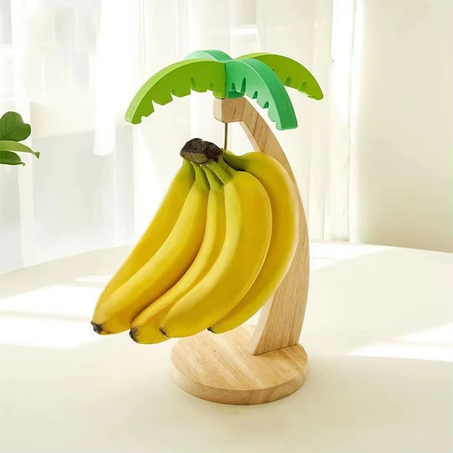 Support à bananes en bois, étagère de cuisine suspendue, support de rangement vertical décoratif pou