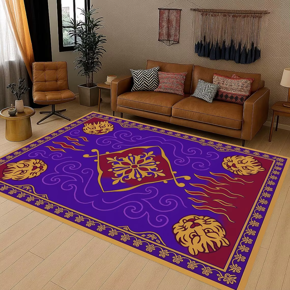 Tapis Aladdin, tapis magique Aladdin, tapis de salon fantastique, tapis de chambre d'enfants, tapis 