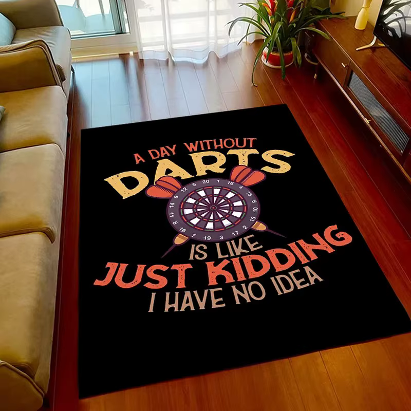 Tapis de Sport imprimé cible de fléchettes, pour salle de jeu, salon, chambre à coucher, antidérapan