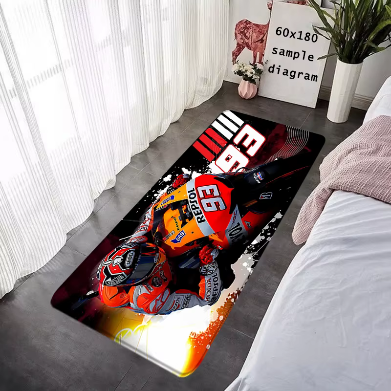 Tapis de sol intérieur, paillasson d'entrée Marc b-marquez, antidérapant, de 93 pieds, rectangulaire