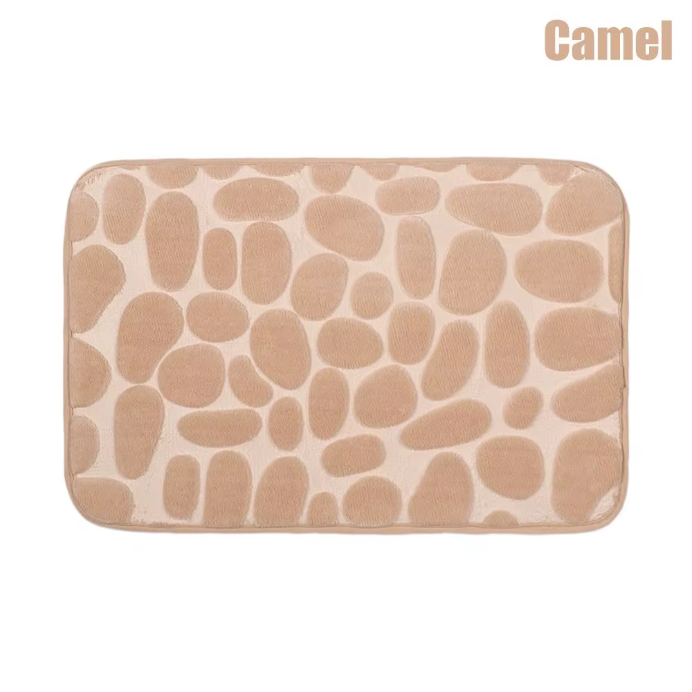 Tapis de bain antidérapant, 40x60cm, galets souples, pour salon, paillasson de salle de bain