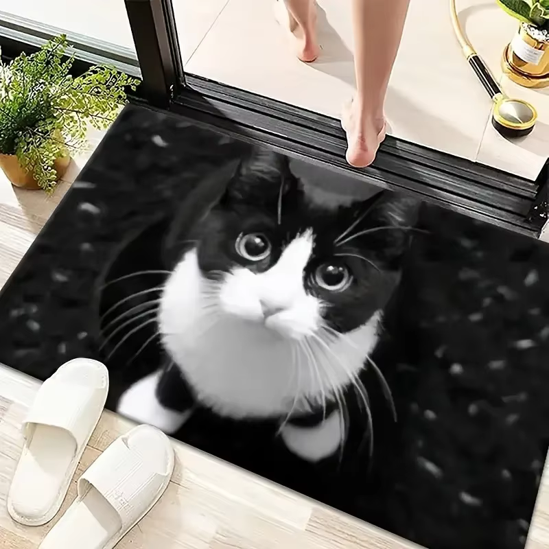 Tapis de porte à thème chaton, antidérapant, les meilleures décorations pour la maison, peuvent être
