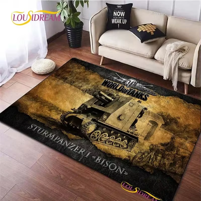 Tapis de jeu World Of Tanks pour salon, chambre à coucher, décoration de Table, porte de cuisine, ta