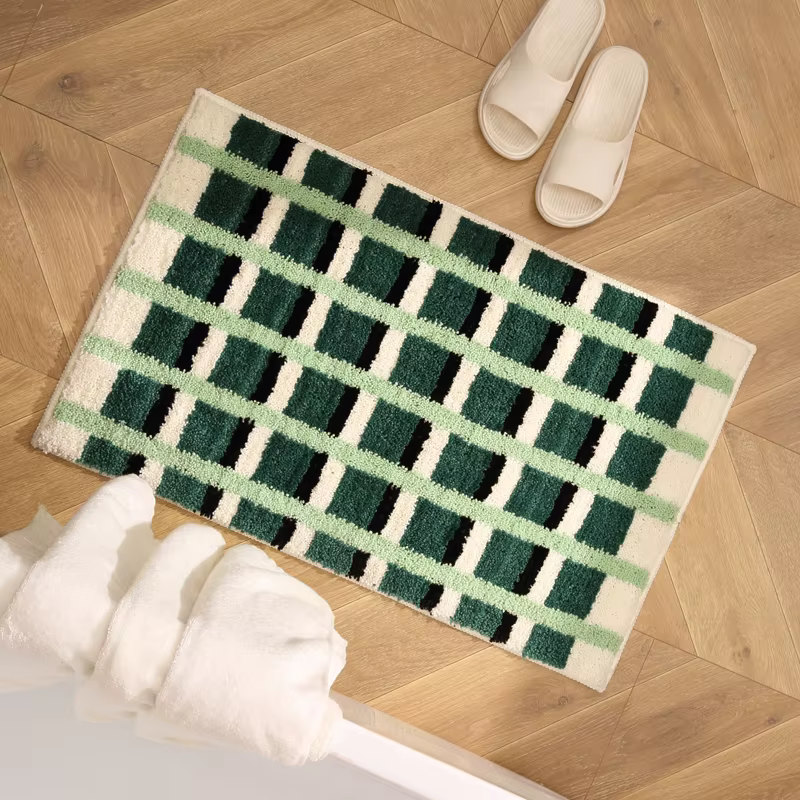 Tapis de sol absorbant pour porte de salle de bain, séchage rapide, pour toilettes, salle de bain, c