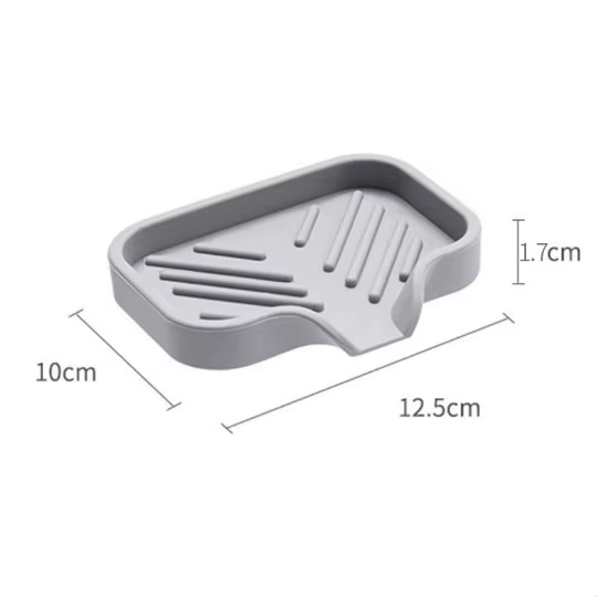 Plateau d'évier en Silicone avec vidange, support de rangement d'éponge de savon, comptoir d'évier,