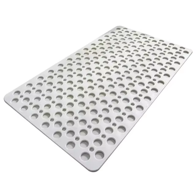 Tapis de bain et de douche antidérapant avec ventouses et trous de drainage, doux, lavable en machin