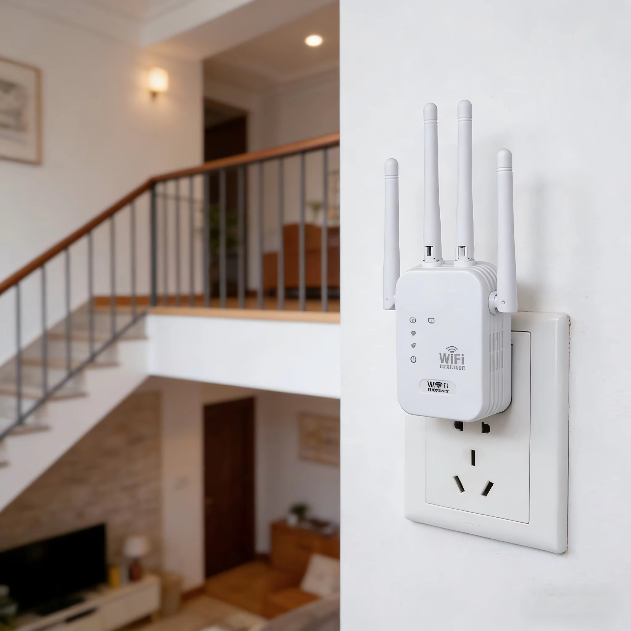 Répéteur WiFi sans fil 300 Mbps, routeur de signal 2,4 G, 802.11N, amplificateur WiFi longue portée,