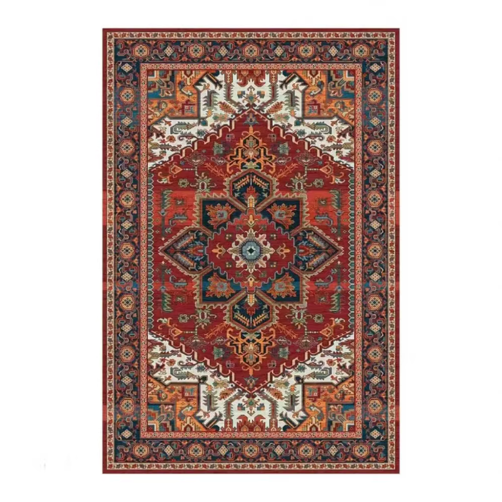 Tapis persan ethnique marocain nordique, antidérapant, pour salon, chambre à coucher, canapé, balcon