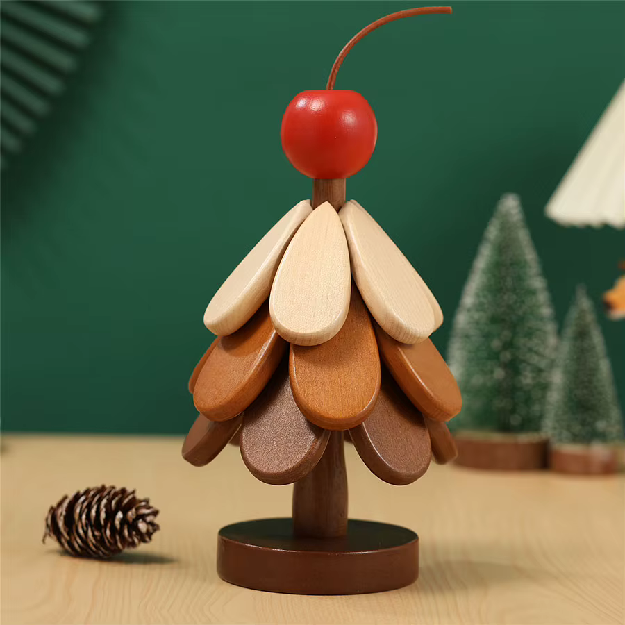 Tapis isolant d'arbre Table à manger en bois massif tapis Anti-brûlure tapis de Pot cadeau de Festiv