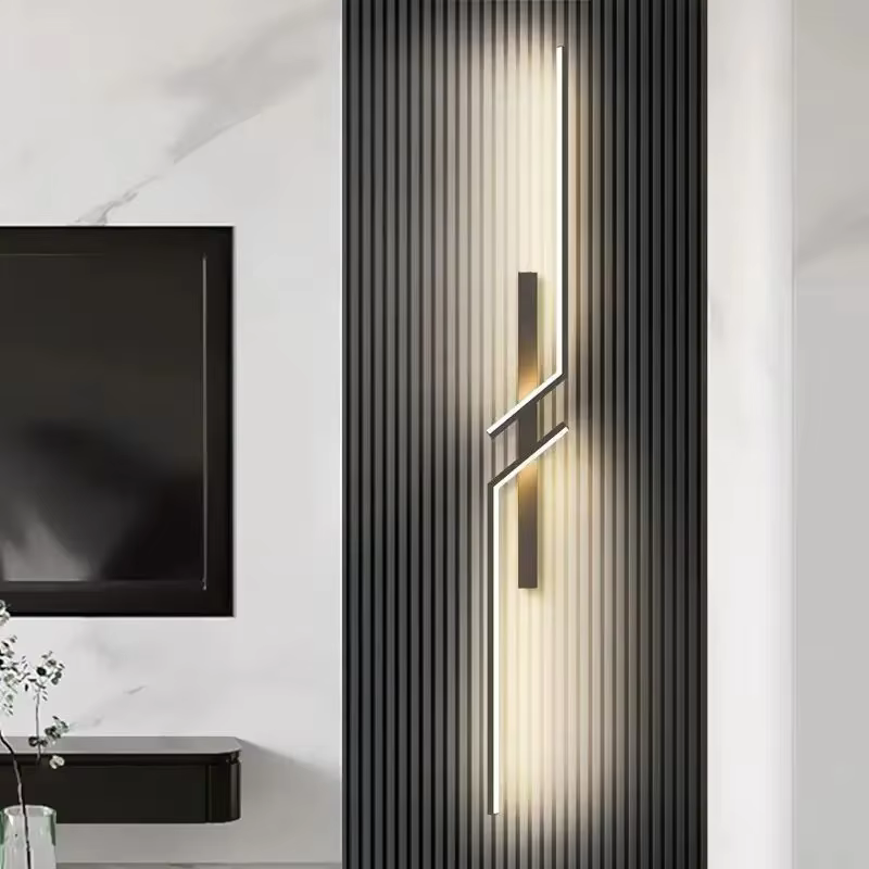 Bande créative moderne mur LED lumière minimaliste chambre chevet applique murale Led lumières salon