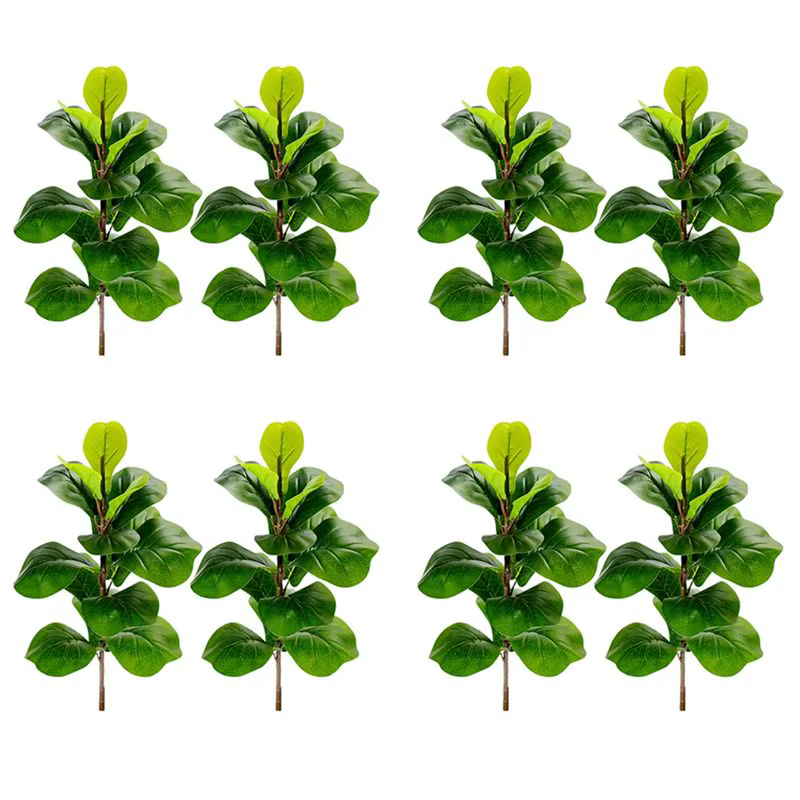 Plantes artificielles ABKJ-4X, figuier à feuilles de violon, faux ficus lyrata, arbres artificiels,