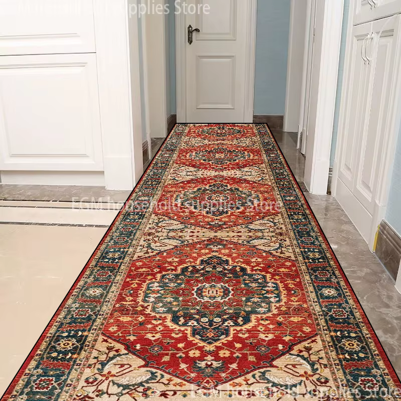 Tapis de salon de Style persan, Long couloir, antidérapant, décor d'escalier, tapis de cuisine, tail