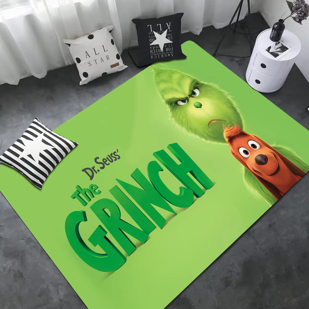 Tapis de chambre dessin animé THE G-GRINCHS, moins cher, antidérapant, moderne, pour salon, balcon, 