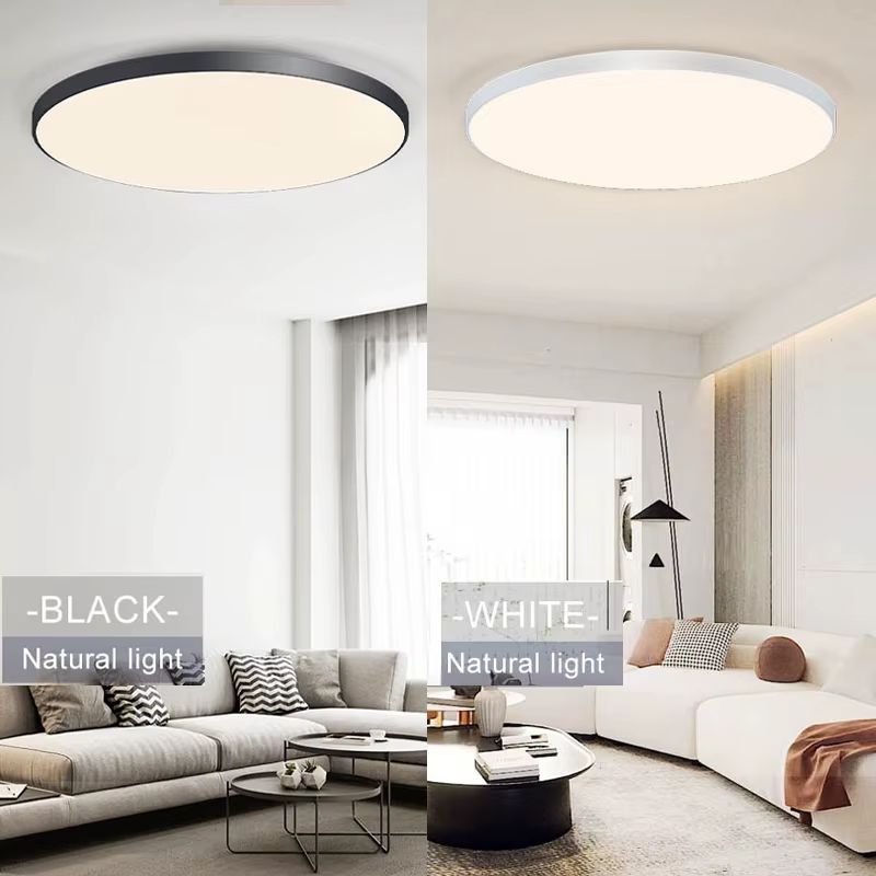 Plafonniers LED intelligents 50W 80W télécommande App Dimmable résistant à la poussière et à l'humid