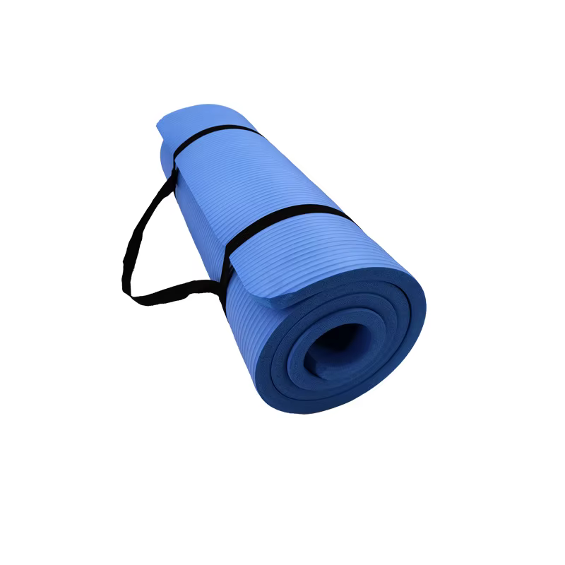 Tapis de Yoga antidérapant de 1CM d'épaisseur, tapis de sport, de Fitness, en mousse confortable NBR