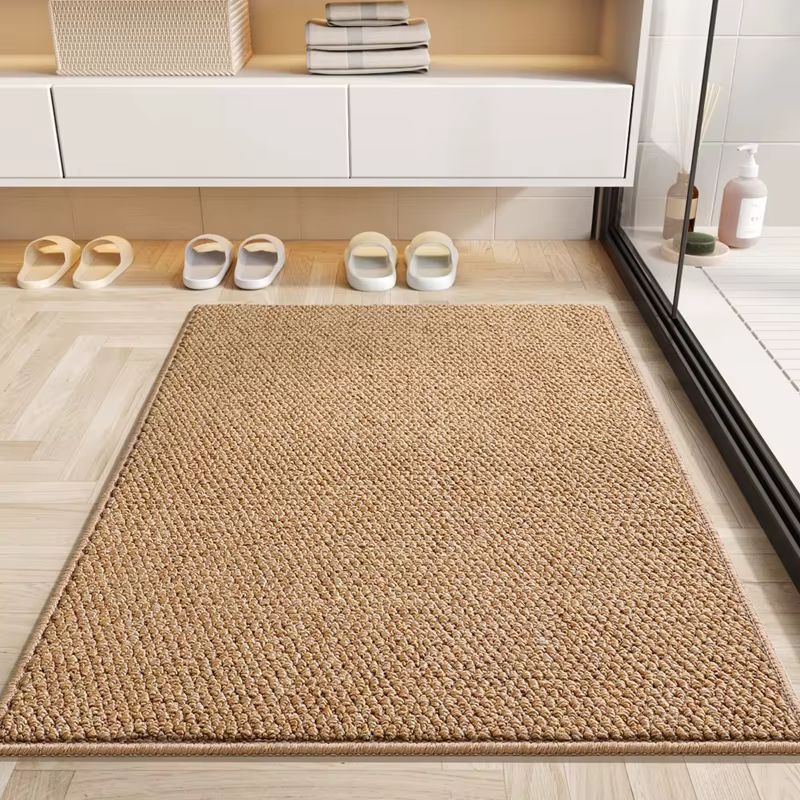 Tapis d'extérieur en faux jute, paillasson, style élégant et durable, pour toutes les entrées, tapis