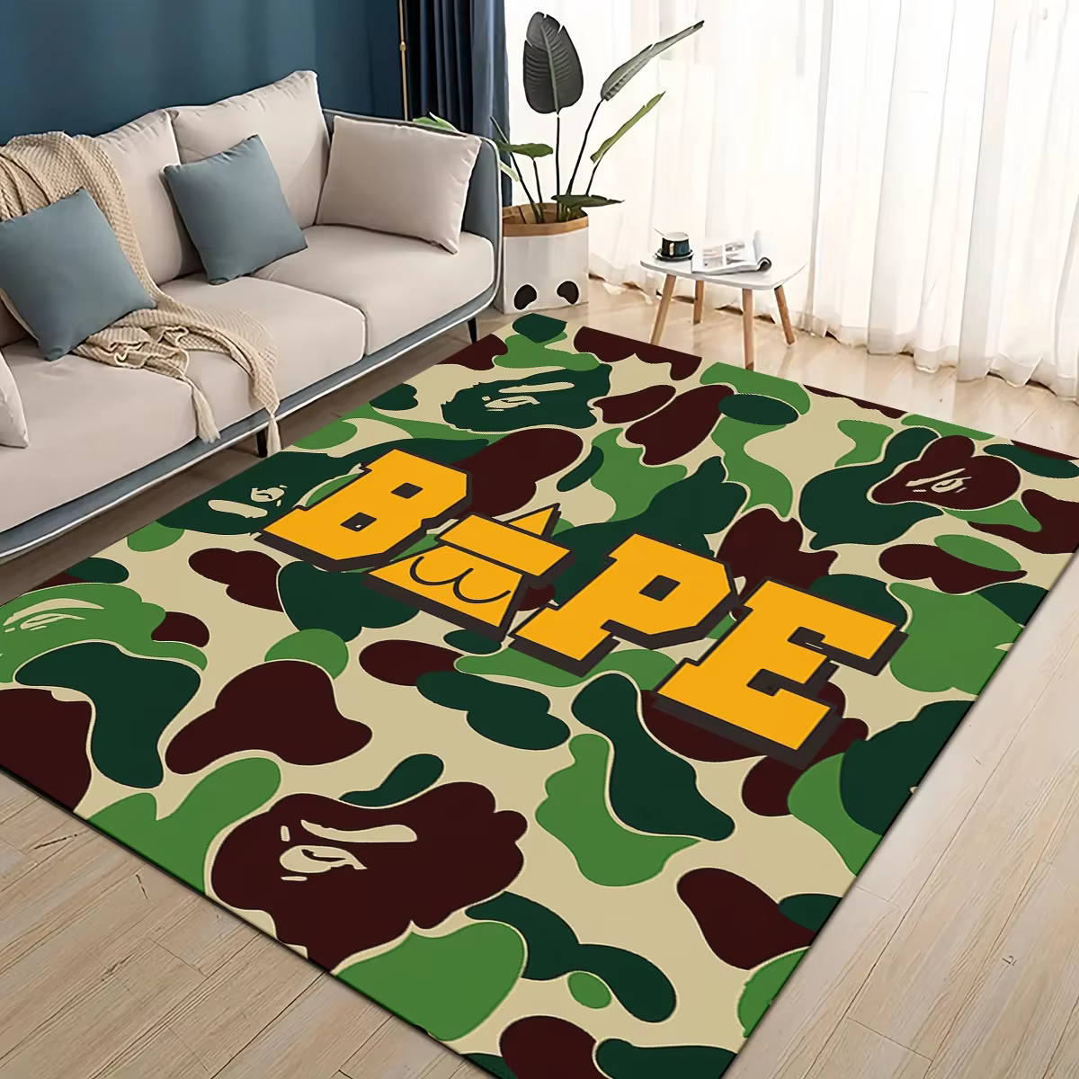 Tapis de dessin animé B-BAPE de 27 styles, nouveau, pour salon, chambre à coucher, décoration de la