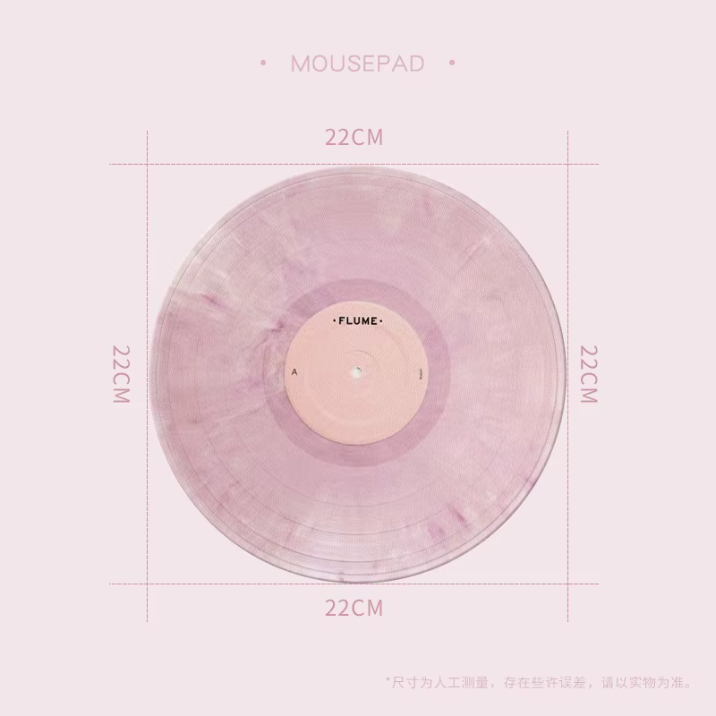 Tapis de souris rond rose pour filles, design élégant, petit tapis de bureau créatif, tapis de souri
