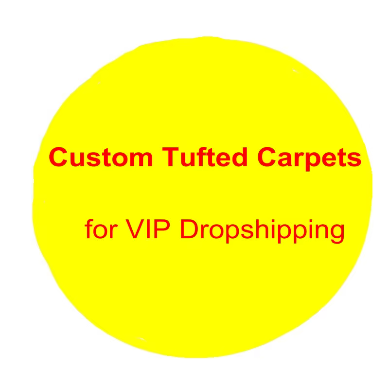 Tapis de touffetage doux personnalisé, rond, carré, lea irrégulier, salon, chambre à coucher, portes