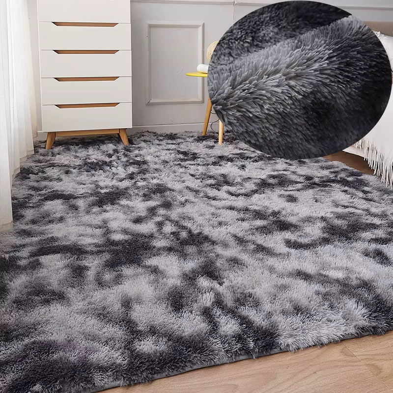 Tapis en peluche pour salon, grand tapis blanc doux et moelleux, épais, pour chambre à coucher, cham