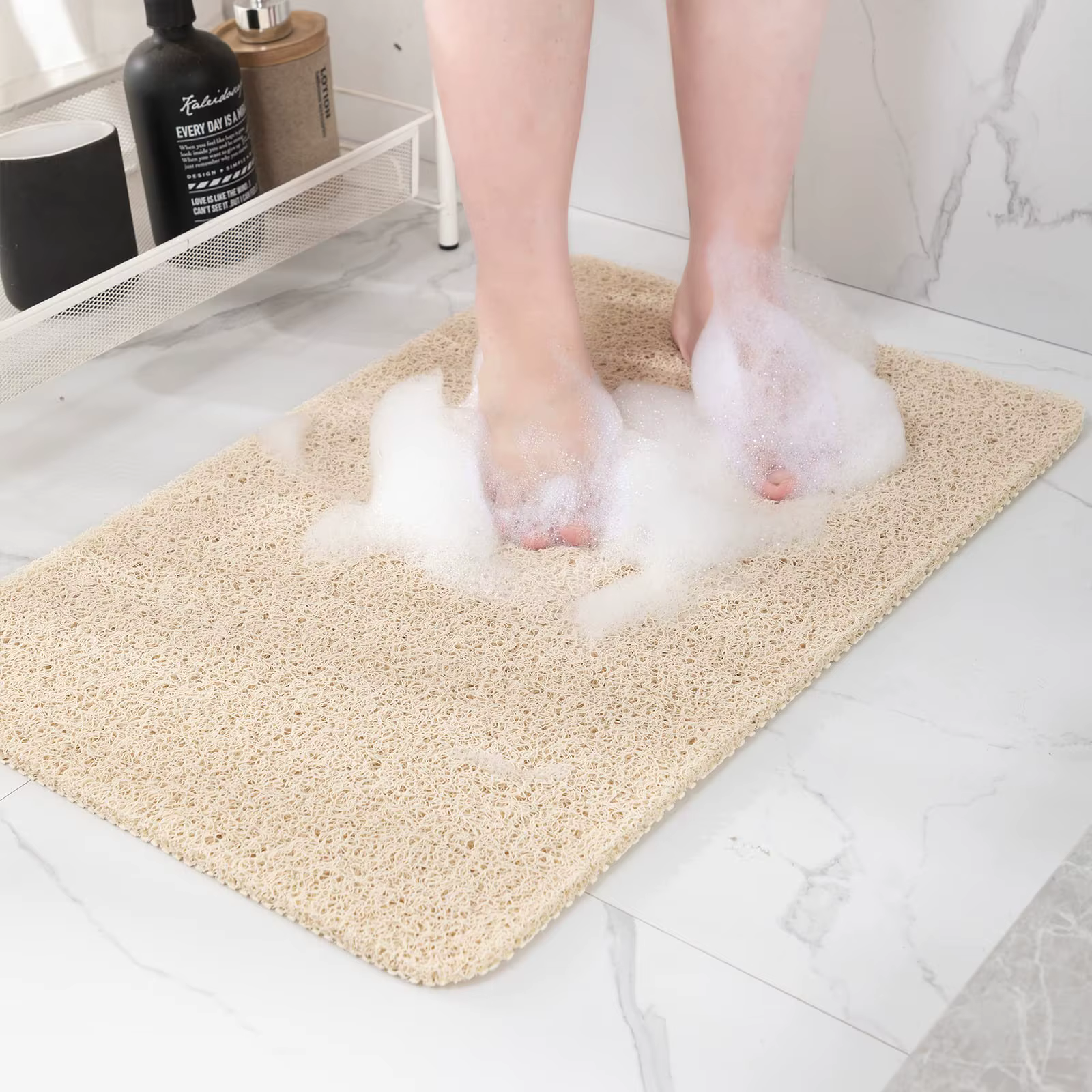 Tapis de baignoire antidérapant 40x60 CM, tapis de douche pour baignoire, tapis de salle de bain en