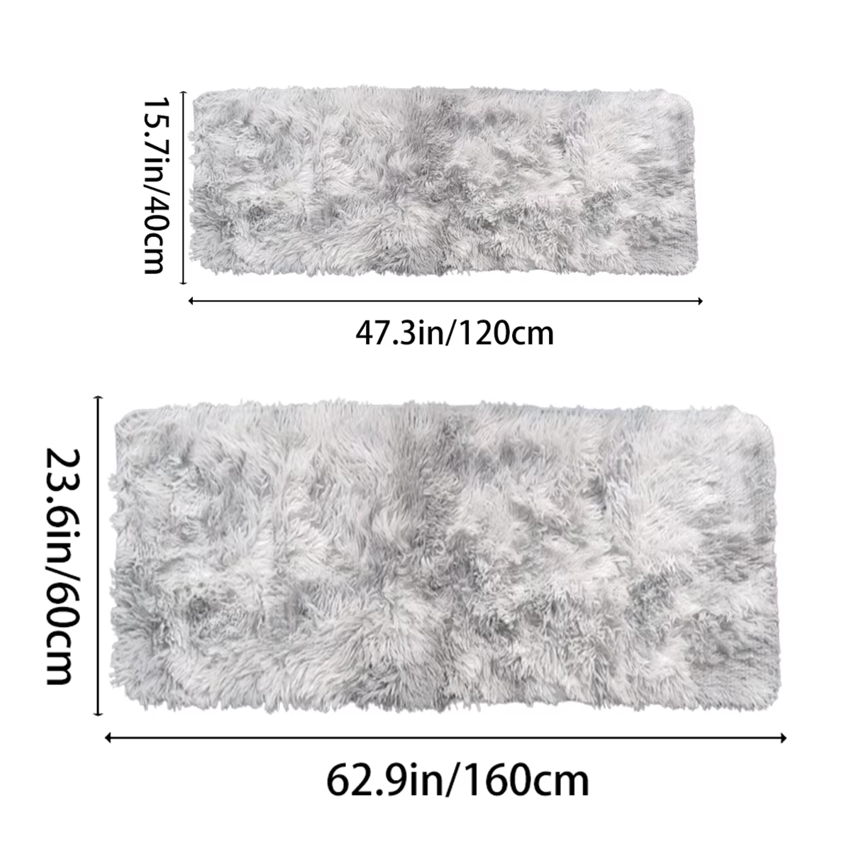 Tapis doux pour chambre à coucher, moelleux, antidérapant, teint par nouage, peluche, doux, Shag, po