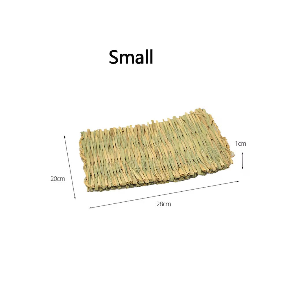 Polymère à Mâcher Tissé en Paille Naturelle pour Petit Animal, Accessoire pour Maison, Lapins, Lapin