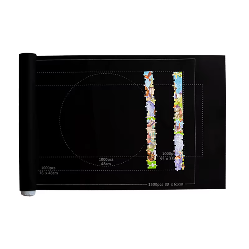 Tapis de puzzle en rouleau de feutre, tapis de jeu, couverture pour jusqu'à 1500 pièces, accessoires