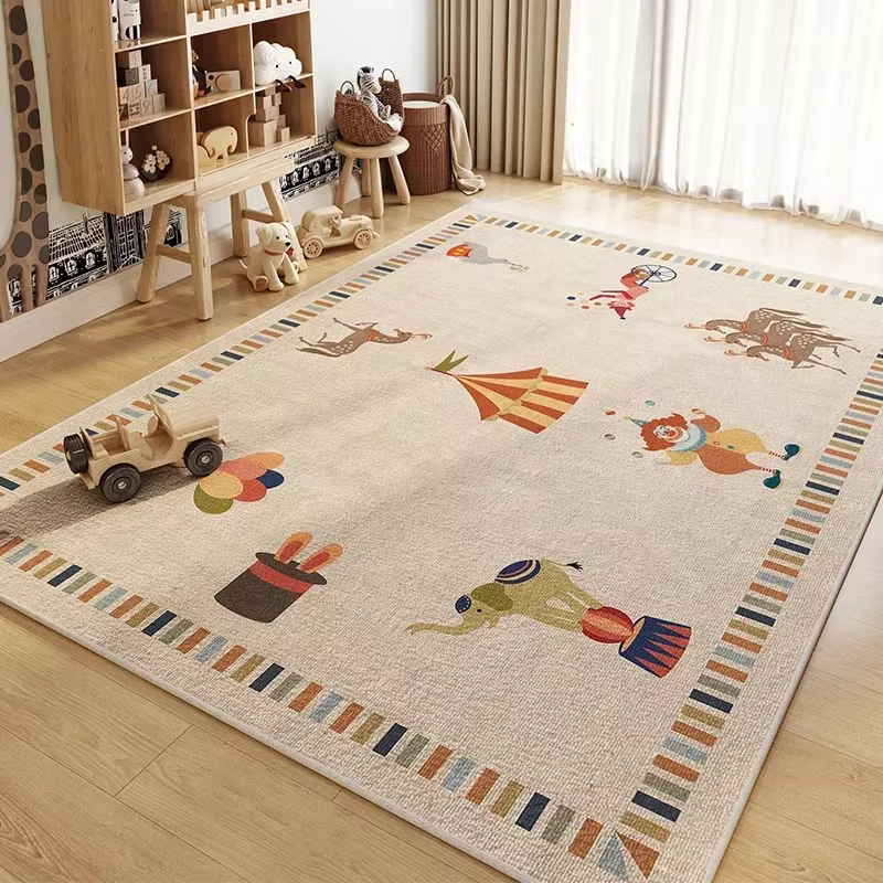 Tapis de chambre d'enfants salon étude jouet zone de lecture bébé ramper tapis jouer Anti-salissure 