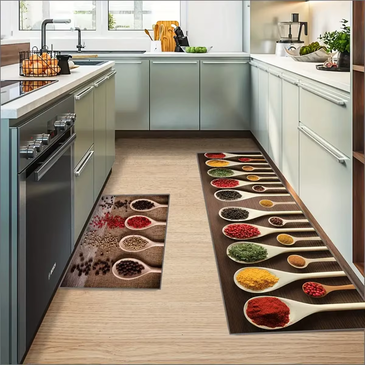 Tapis de cuisine non ALD, machine à tapis de cuisine de grande taille, Airways, virus de sol, décora
