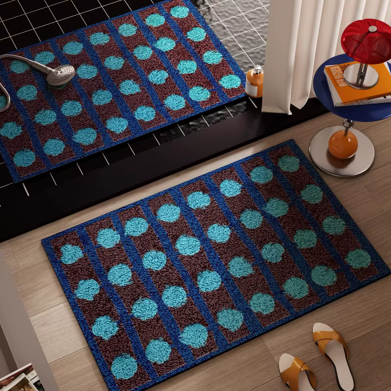 Bauhaus – tapis de sol antidérapant pour salle de bain, boue de diatomée, coussinet de pied rétro ab