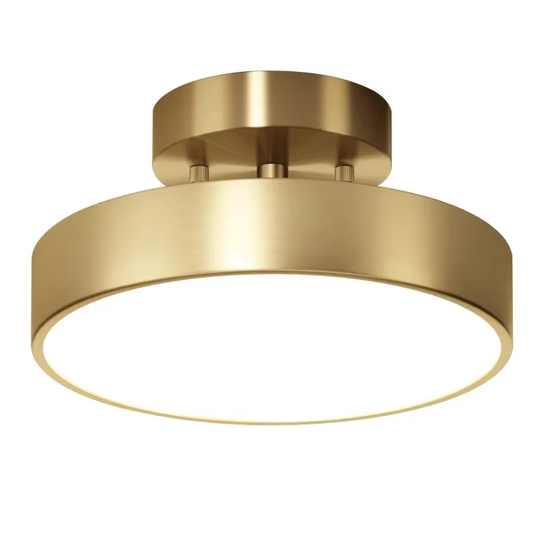 Nouveau plafonnier doré éclairage nordique couloir de luxe salon chambre couloir intérieur porche av