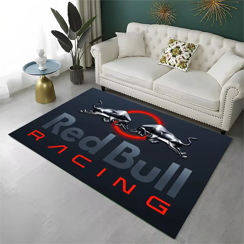 Tapis antidérapant Racing Car R-Red B-Bull pour salon, chambre à coucher, salle de jeux, tapis de so
