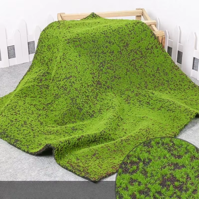 Gazon en Mousse Artificielle pour Décoration d'Extérieur, Simulation de Fausse Prairie, Pelouses Syn