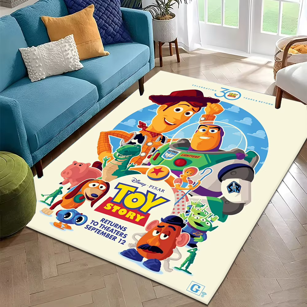 Tapis populaire de dessin animé T-Toy S-Story 3 pour chambre à coucher, salon, décoration, canapé, a