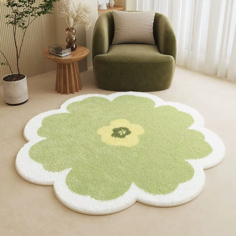 Tapis floral frais VIKAMA : isolant, chaud, antidérapant – idéal pour les balcons, les canapés, les