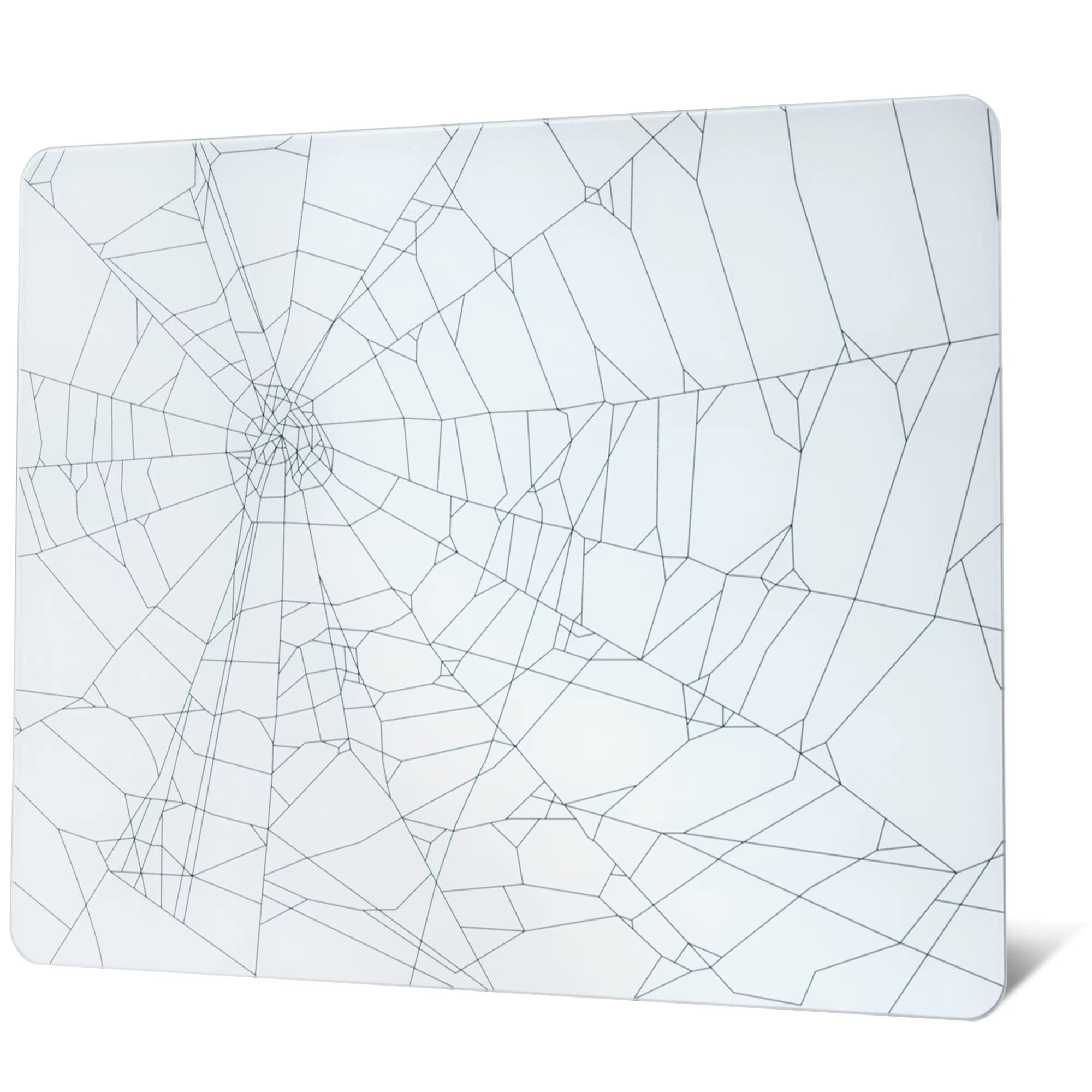 Tapis de souris en verre blanc XVX, carte topographique, grand tapis de souris de jeu en verre, tapi