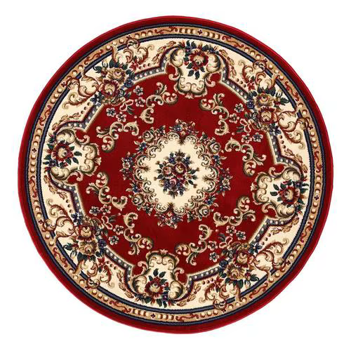 Tapis européens ronds à poils courts, pour décoration de salon, de chambre à coucher, antidérapant, 