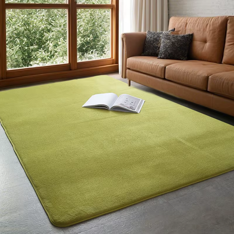 Tapis gris tapis de salon tapis de chevet antidérapant tapis en velours de corail grand tapis de sol